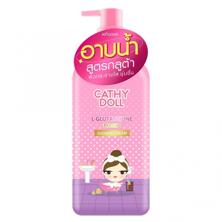 Cathy Doll แอลกลูต้าไธโอนเมจิกชาวเวอร์ครีม 500ml เคที่ดอลล์