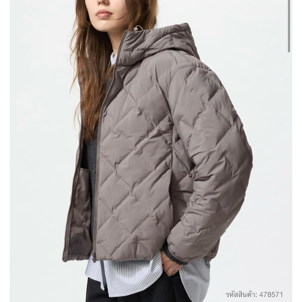 เสื้อฮู้ดพาร์กา PUFFTECH แบรนด์ยูนิโคล่รับหิ้วจากช็อป แถมถุงช้อปฟรี