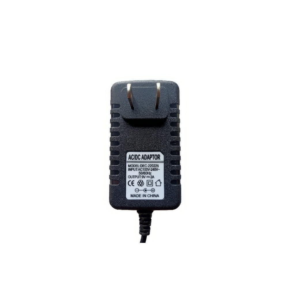 อะแดปเตอร์ 2หัว 9V 2A AC/DC Adapter แถมสายไฟ ac ปลั๊กบ้าน ในชุด AC 220V To DC 9 V 2A Tหัว(5.5 x 2.5m