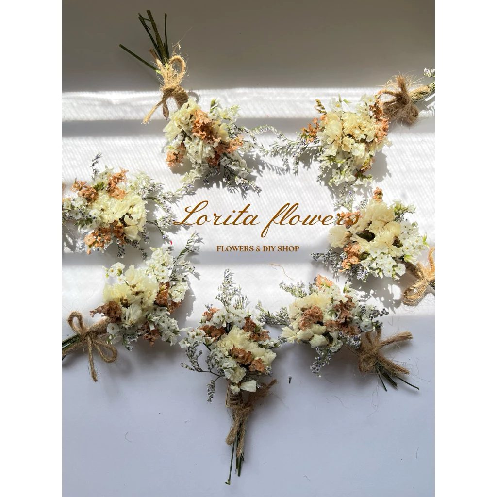 ดอกไม้แห้งมินิ 💐 (จัดส่ง1-2วัน) ขนาดโทนสี ระบุในแชทเลยค่า