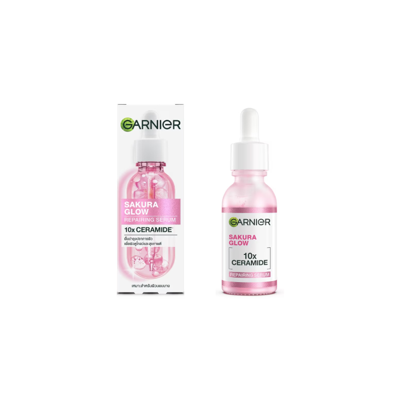 เซรั่มบำรุงผิว การ์นิเย่ GARNIER SAKURA GLOW REPARING SERUM 30มล.