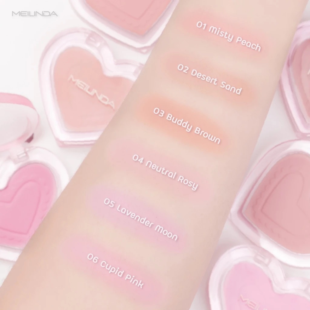 ถูก/แท้/มีไลฟ์ บลัชออน MEILINDA Dreamy Blurry Blush เมลินดา บลัช ปัดแก้ม ทาแก้ม แก้มป๊อป ละมุน สีชัด บางเบา นุ่มลื่น - รูปที่ 6