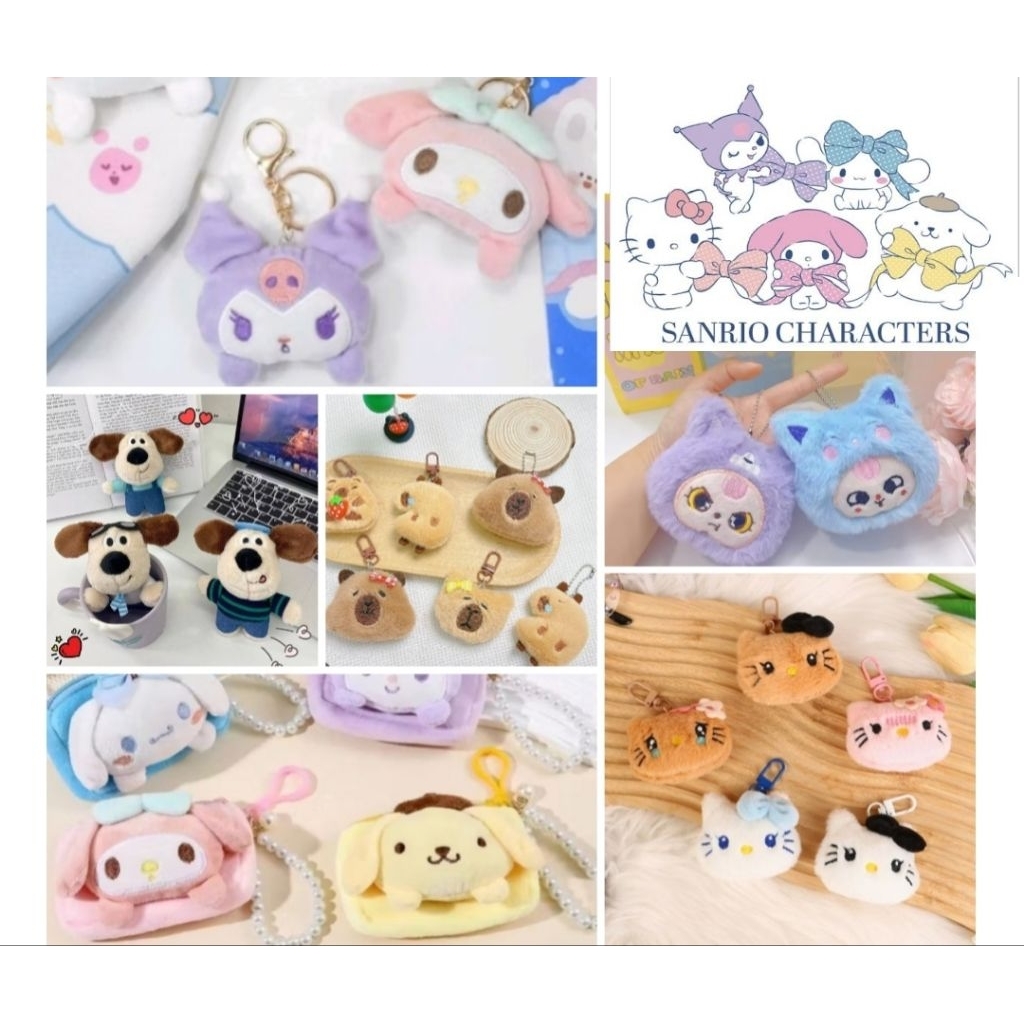 พร้อมส่ง 👉 รวมสินค้างานพวงกุญแจ แก๊งค์การ์ตูนซานริโอ Sanrio Cartoon **หลายแบบ เลือกได้**