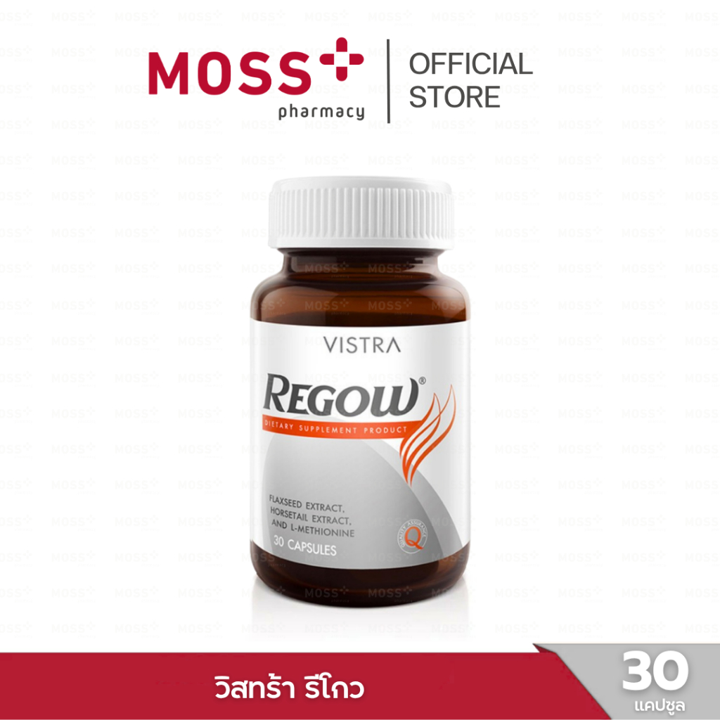 VISTRA Regow (วิสทร้า รีโกว์) เส้นผม  บรรจุ 30 แคปซูล