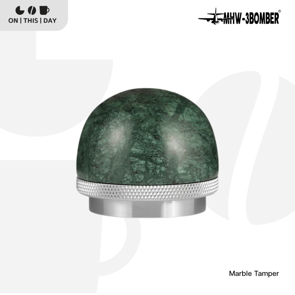 MHW-3BOMBER Marble Tamper แทมเปอร์กาแฟหินอ่อน ขนาด 58.35 mm