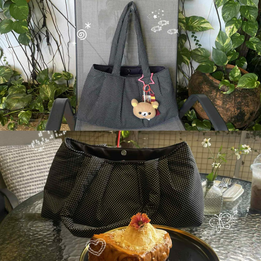 Riko Tote bag กระเป๋าผ้าคอตตอนสะพายข้าง