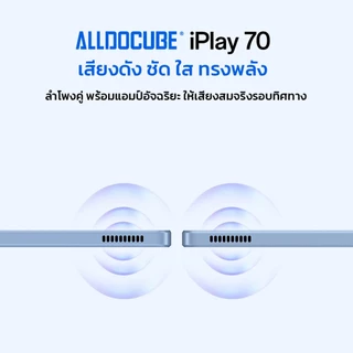[NEW] [แถมฟรี! หัวชาร์จ+เคส] ALLDOCUBE แท็บเล็ต รุ่น iPlay 70 4+128GB 10นิ้ว 90Hz Android 15 รับประกัน12 เดือน