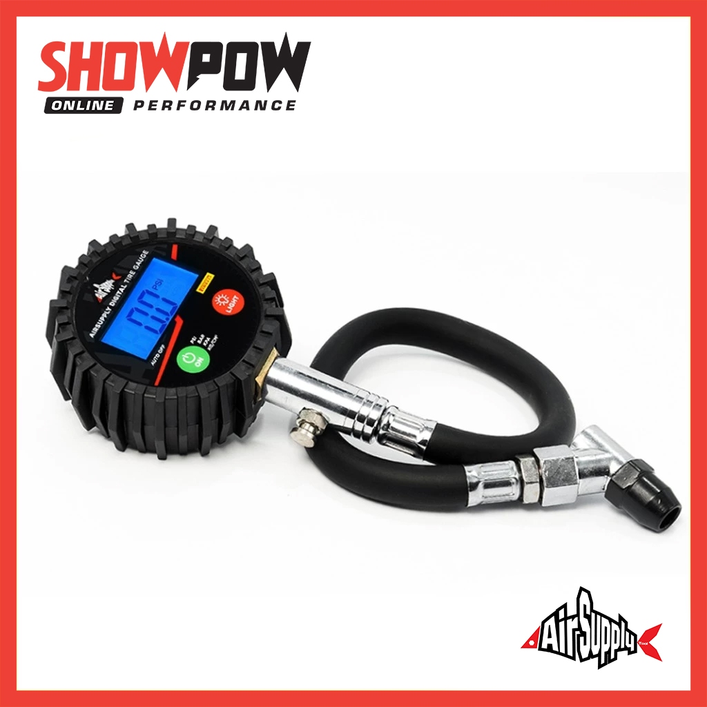 (พร้อมส่ง!) Air Supply เกจ์วัดลมยางดิจิตอล เกจวัดลมยาง เกย์วัดลม เครื่องวัดลม รุ่น Pirelli Collection (Max 200 PSI) สีดำ