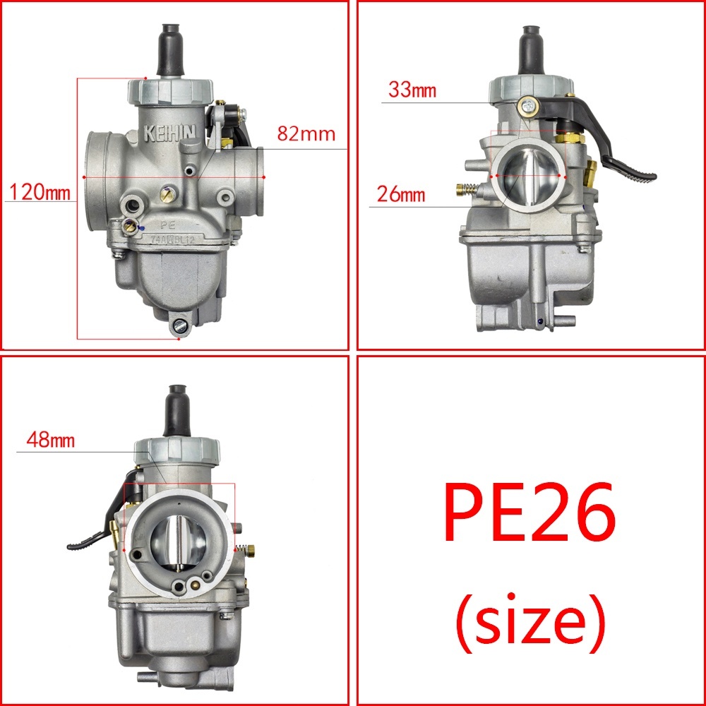 【จัดส่งที่รวดเร็ว】คาร์บูDASH คาร์บูเรเตอร์ DASH/NSR150/NPOR/LS125/PROARM/PE30/PE34/PE36/PE38แต่ง 125