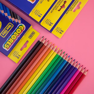 kingshopping（402）ดินสอสีไม้ 12 สี ​ Colores ดินสอสีไม้ ดินสอสี ระบายสี ราคาต่อ/1กล่อง
