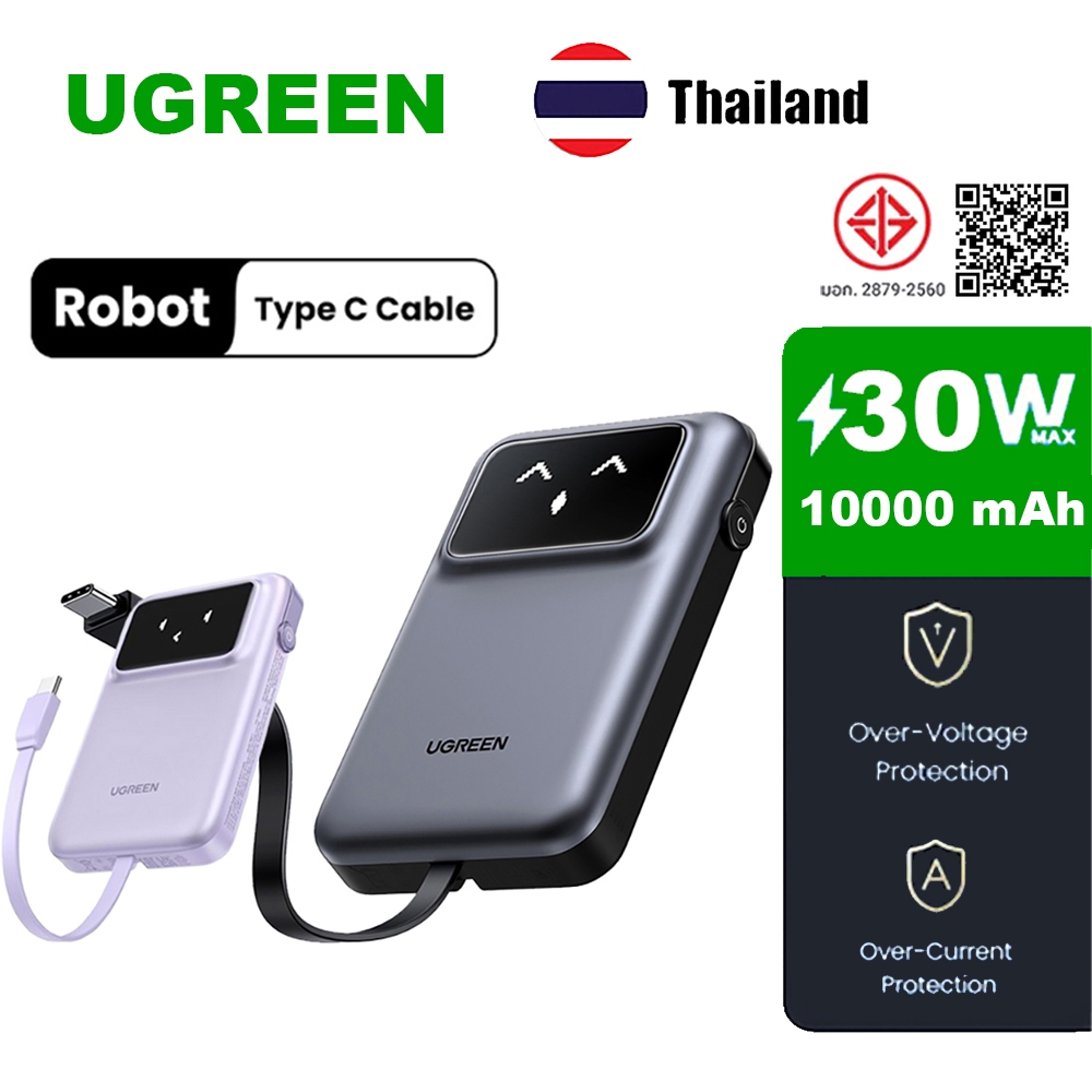 UGREEN แม่เหล็ก 30W 10000mAh ชาร์จไร้สาย Power Bank USB-C PD 30W SCP22.5W Uno Power Bank