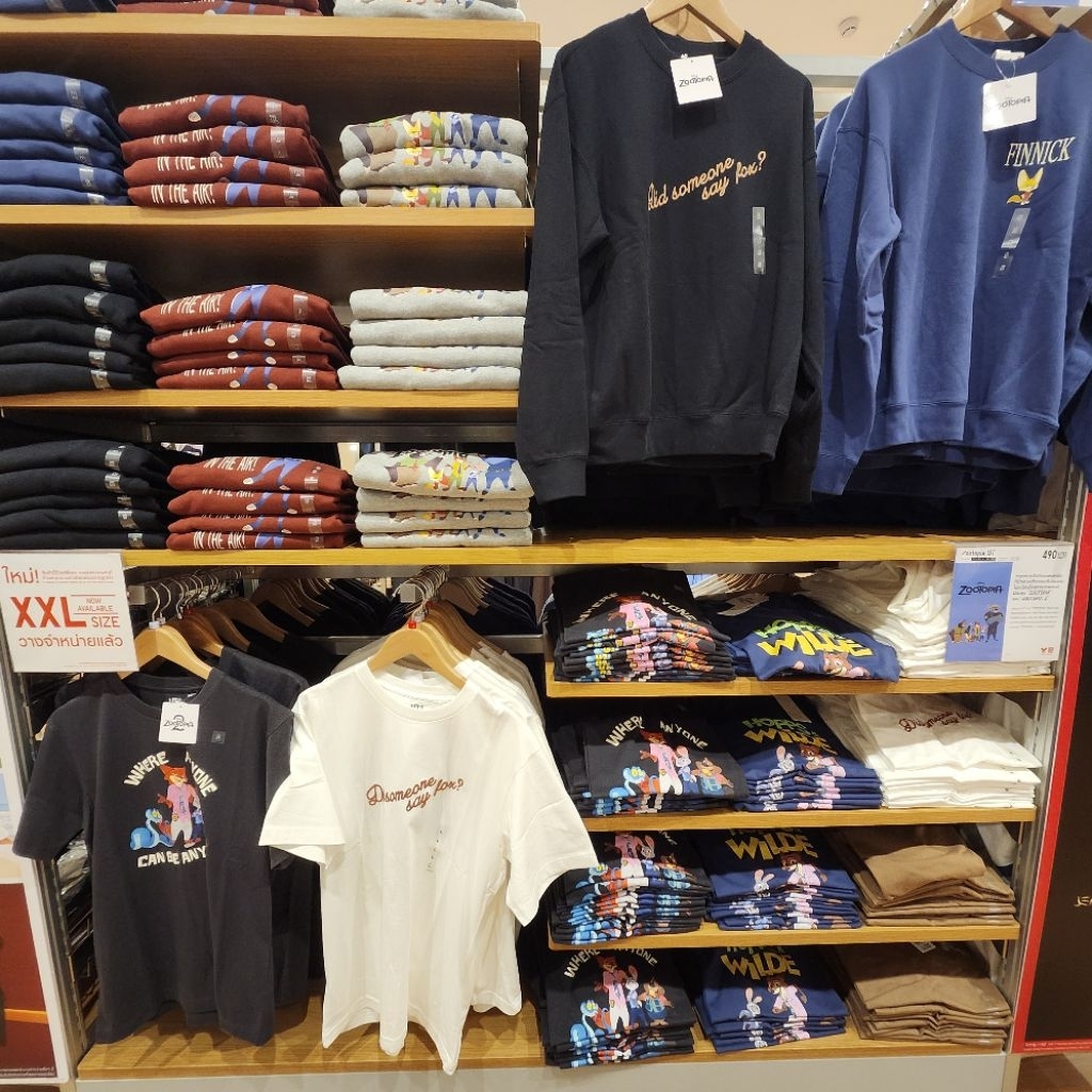 รับหิ้วของแท้ Uniqlo เสื้อยืด UT แขนสั้น ลายการ์ตูนดิสนีย์ Zootopia