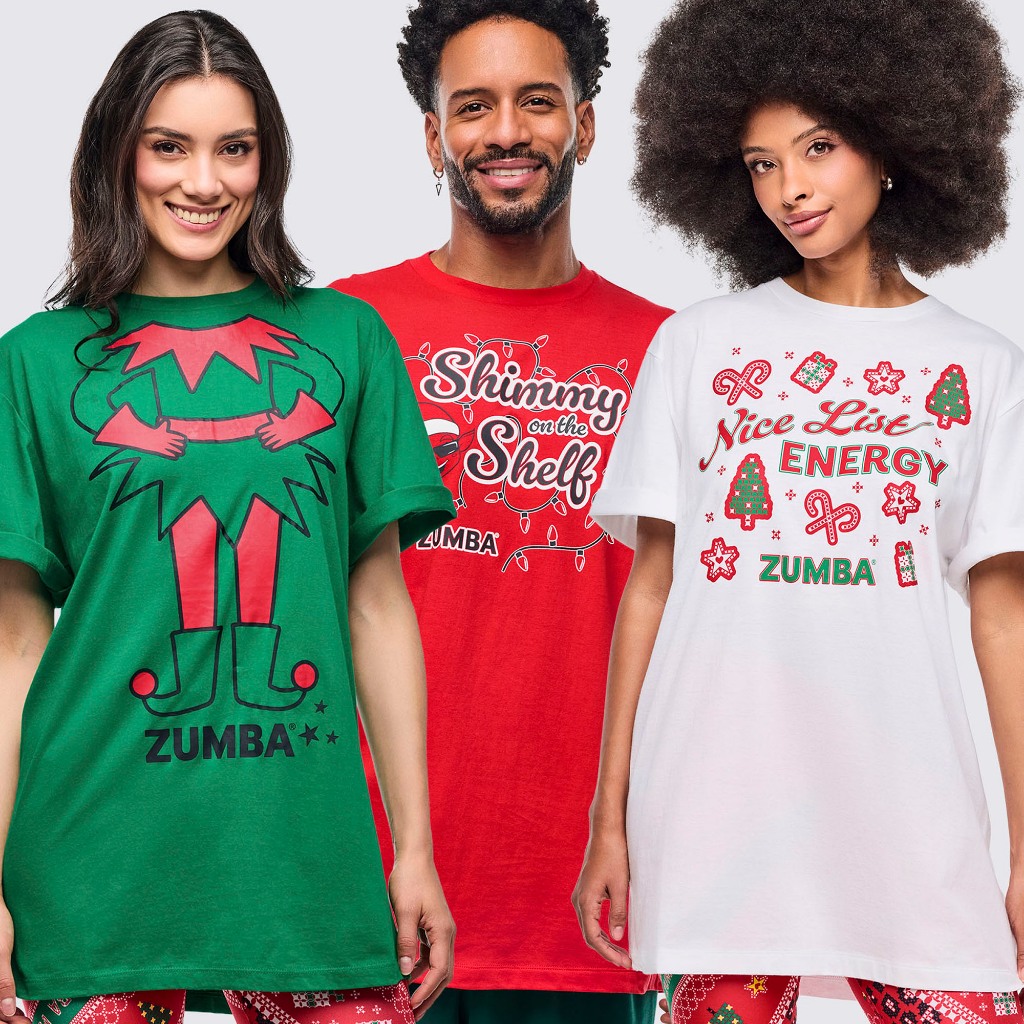 Zumba Holiday Tee - One Size (เสื้อยืดออกกำลังกายซุมบ้า)