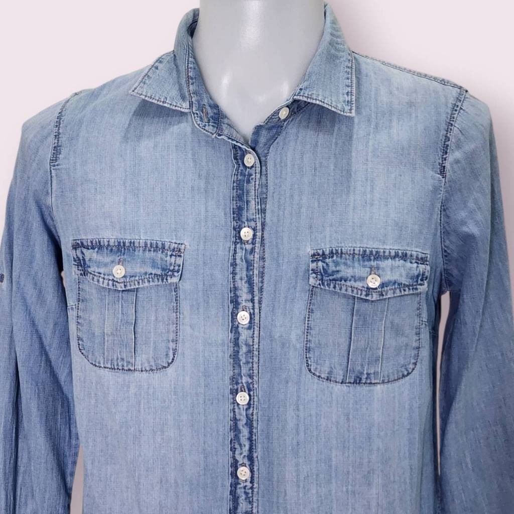 P9 เสื้อยีนส์แขนยาวมือสอง J.CREW   /8