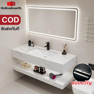 🔥 【แผ่นหินเทียม+2 ชั้น】ชุดอ่างล้างหน้า อ่างอาบน้ำ พร้อมกระจก…