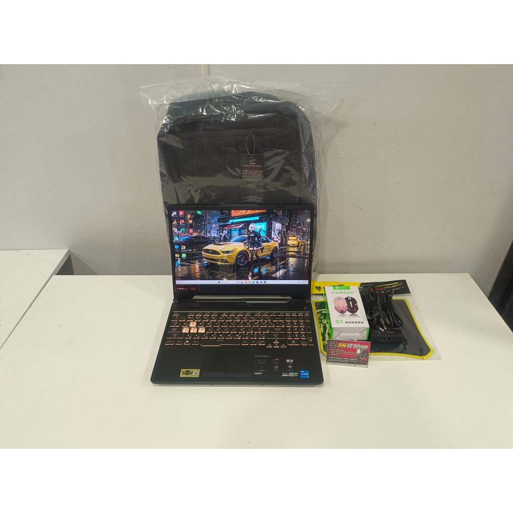 ASUS TUF F15 (มือสอง) สภาพสวย สเปค Intel Core i5-11400H RAM 8 GB SSD M.2 512 GB NVIDIA GeForce RTX 3