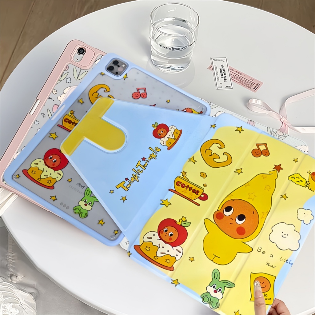 เคสไอแพด ปรับองศาได้360 องศา เข้ากันได้สำหรับ gen11/10 Pro11 2018-22 Air4/510.9  10.2 Gen9 Gen8 Gen7
