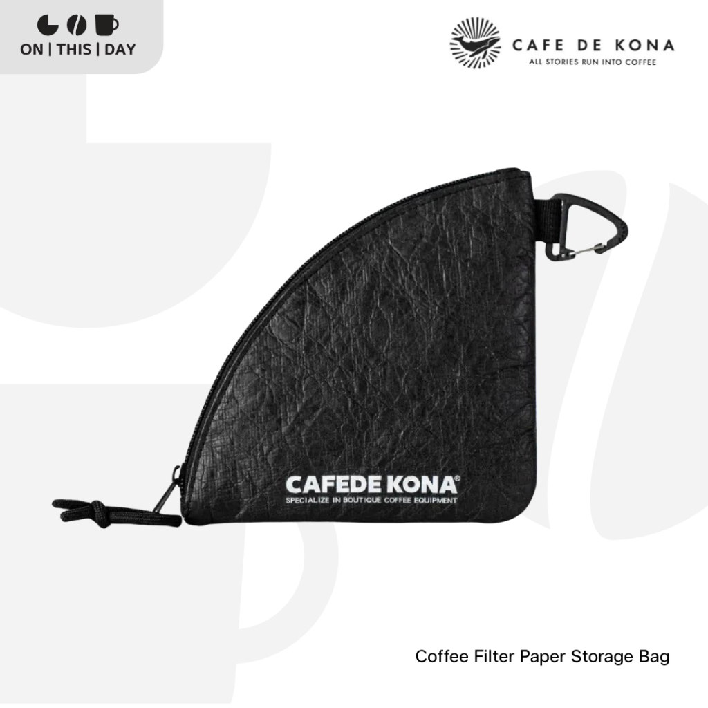 CAFEDE KONA Coffee Filter Paper Storage Bag กระเป๋าสำหรับใส่กระดาษกรองกาแฟทรง V60