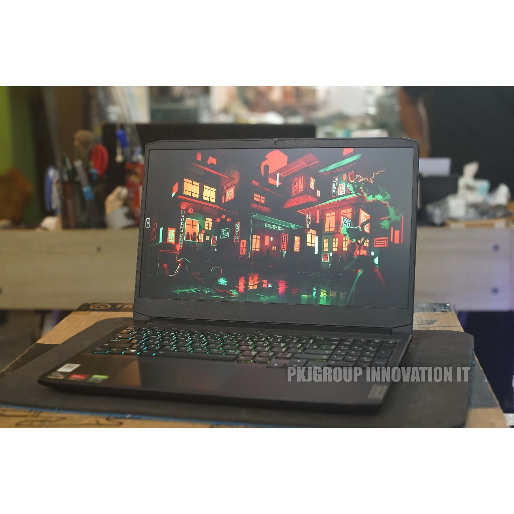 โน๊ตบุ๊คเล่นเกมมือสอง Lenovo Ideapad gaming 3 15ACH6 R7 5800H RAM 16 GB M.2 512GB RTX3050Ti 165Hz