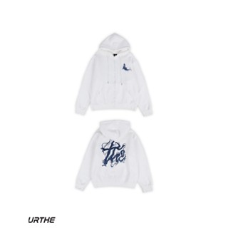 URTHE - เสื้อฮู้ดดี้ เสื้อกันหนาว Oversize รุ่น DEEPER WHALE