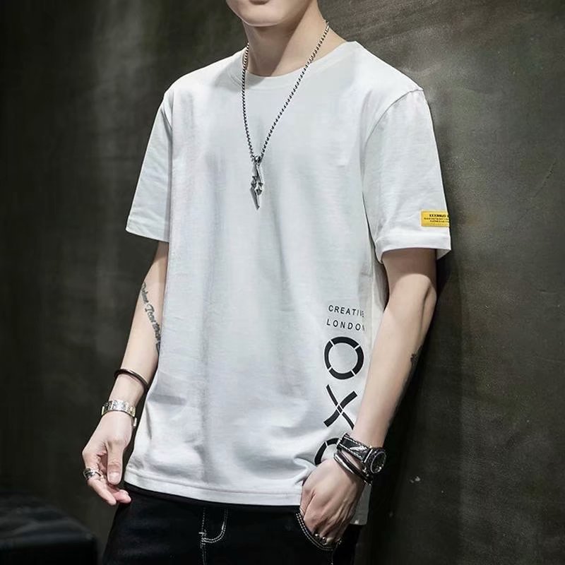 bag fashion เสื้อยืดคอกลม ใส่ได้ทั้ง ชาย/หญิง คอกลมแขนสั้น ผ้านุ่มเบาสบาย สีพื้น( OXO ) รุ่น 3128 ราคาถูก Shopee Lazada