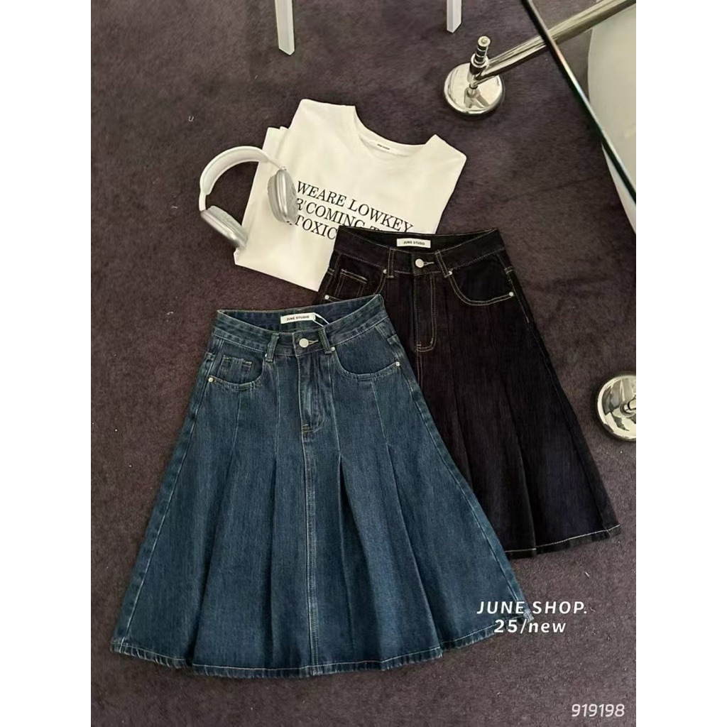 June studio กระโปรงจีบ