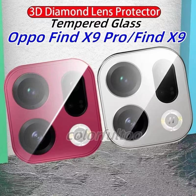 ฟิล์มกระจกกันรอย เลนส์กล้อง เต็มเลนส์ Oppo Find X9 Pro / Find X9Pro  ฟิล์มเลนส์กล้อง