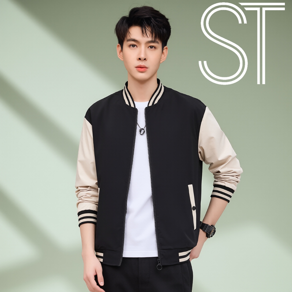 เสื้อเบสบอลซิป ยูนิเซ็กซ์ สไตล์อเมริกันเรโทร 2025 แฟชั่นสตรีท ใส่ได้ทุกโอกาส