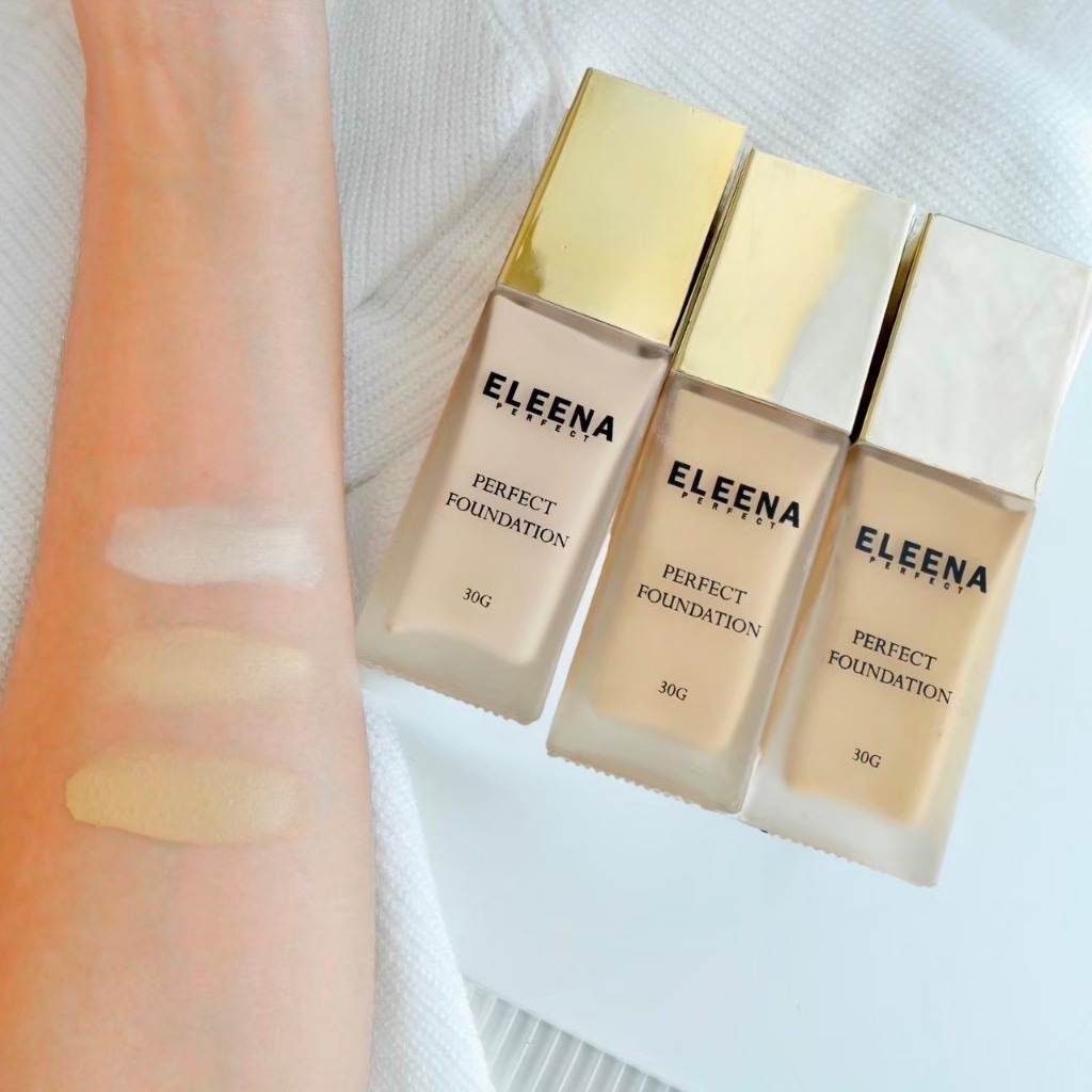 แบบใหม่ รองพื้นขั้นเทพ ปกปิดเนียน ผสมกันแดด Eleena Perfect Foundation ขนาด 30 กรัม
