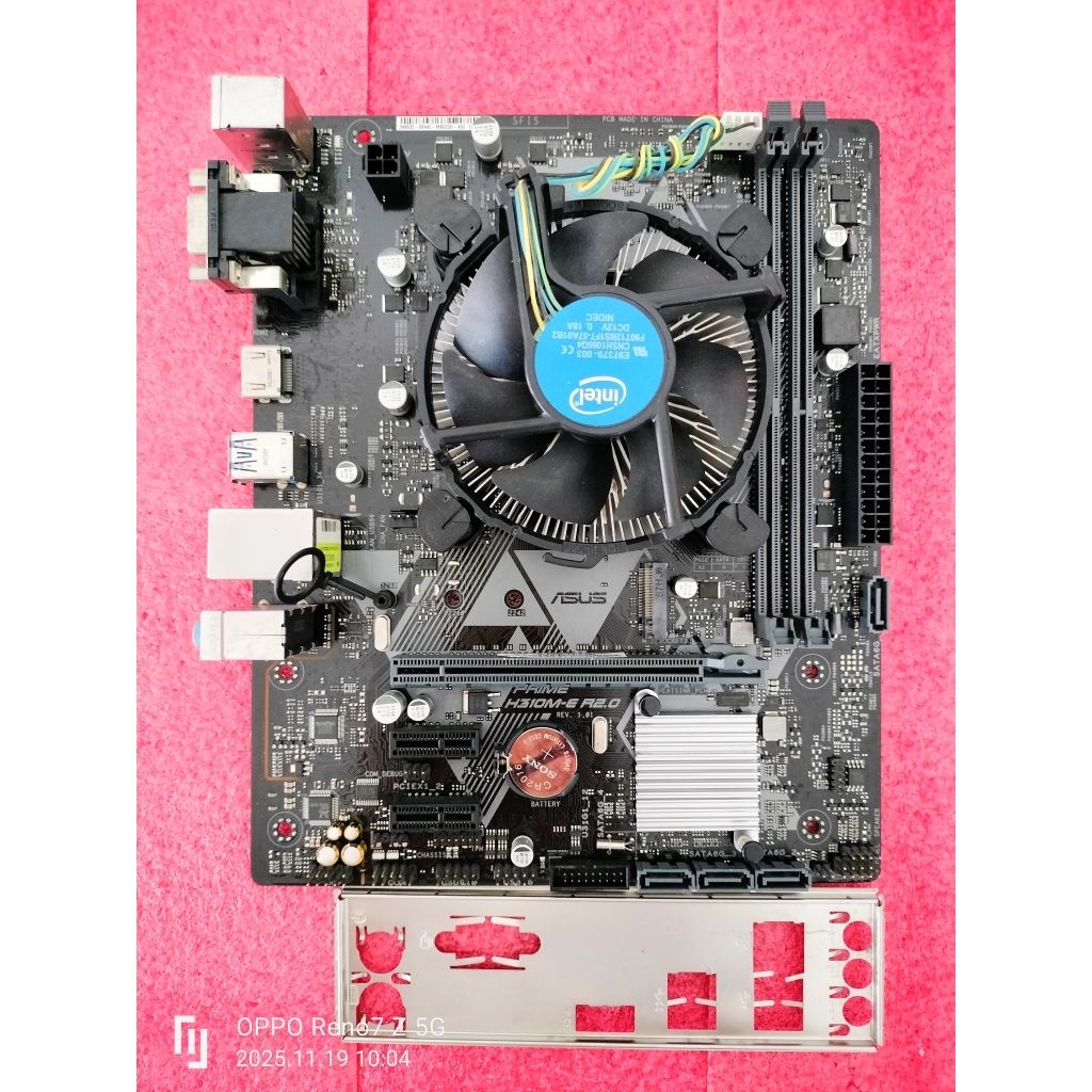CPU Intel I3-8100 พร้อมเมนบอร์ด ASUS H310M สภาพสวย ใช้งานปกติ