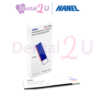 HANEL Articulating Paper blue/red 80 micron กระดาษเช็คการสบฟัน