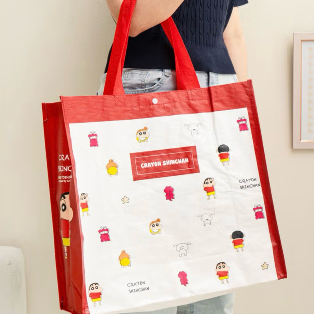 ถุงกระสอบ shopping bag ชินจัง ถุงชินจัง กระเป๋ากระสอบ ใบใหญ่ **สินค้าจากเกาหลี🇰🇷 พร้อมส่ง**