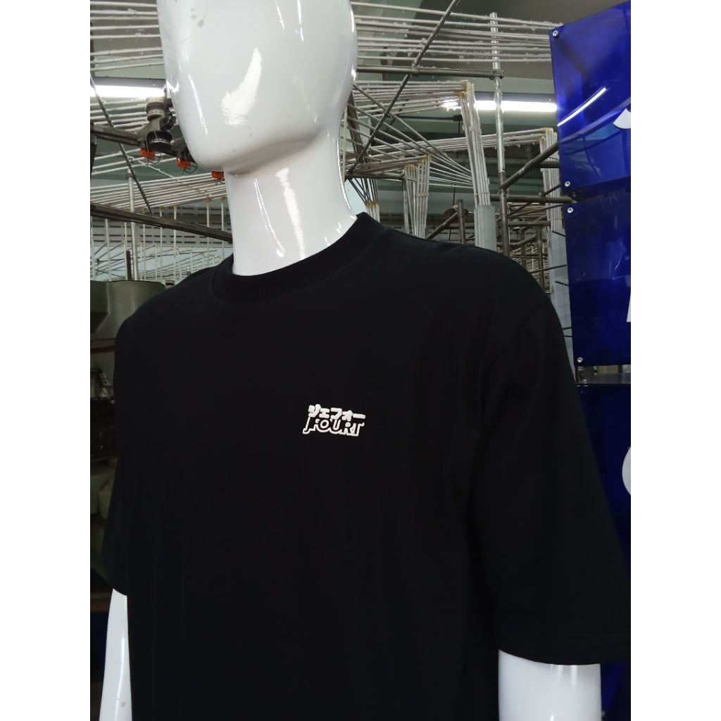 คอกลมสกรีนนูน JFOURT สกรีนอกและด้านหลัง