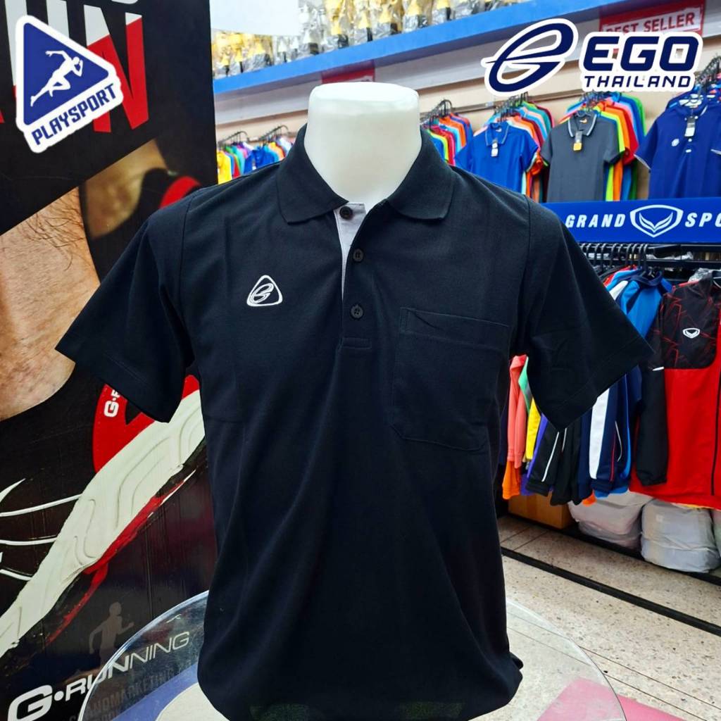 EGO SPORT เสื้อโปโลชาย สีดำ รุ่น EG9999M