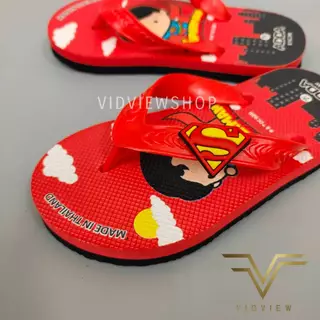VIDVIEW มีส่งด่วน รองเท้าแตะเด็ก Adda 81G2W แบบหนีบ ลาย Superman
