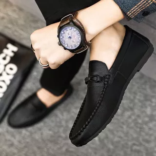 รองเท้าสลิปลำลองสำหรับผู้ชาย รองเท้าโลฟเฟอร์ รองเท้าหนังผู้ชาย Loafers สำหรับผู้ชาย,ขนาดใหญ่39-44