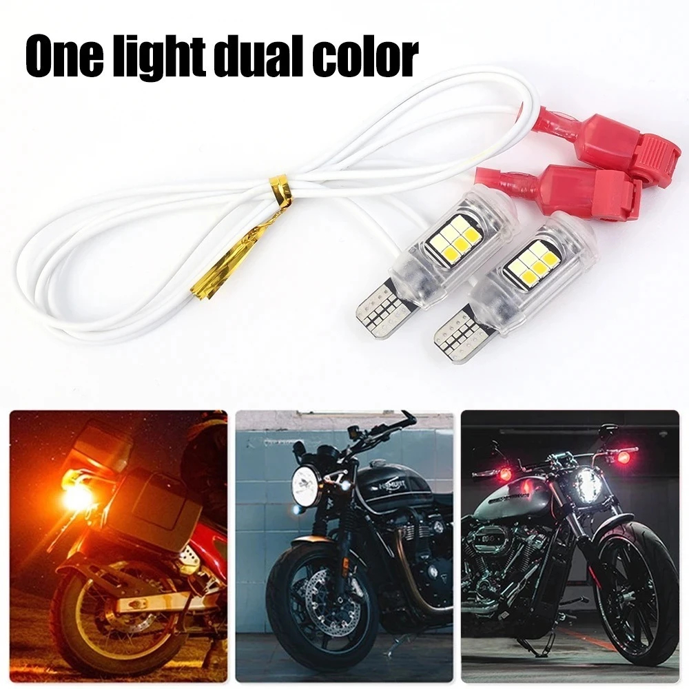 ไฟเลี้ยว LED ไฟเลี้ยว T15 T10 สองสี สว่างมาก เหมาะกับทุกรุ่น