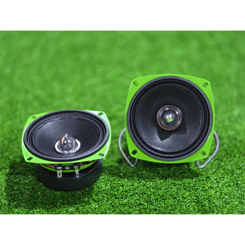 ลำโพง 4นิ้ว YD-4025-80 GR80 เขียว 4โอมห์ เสียงกลาง ลำโพงเสียงกลาง เฟสปลั๊ก 4นิ้ว ดอกลำโพง 4" ลำโพง