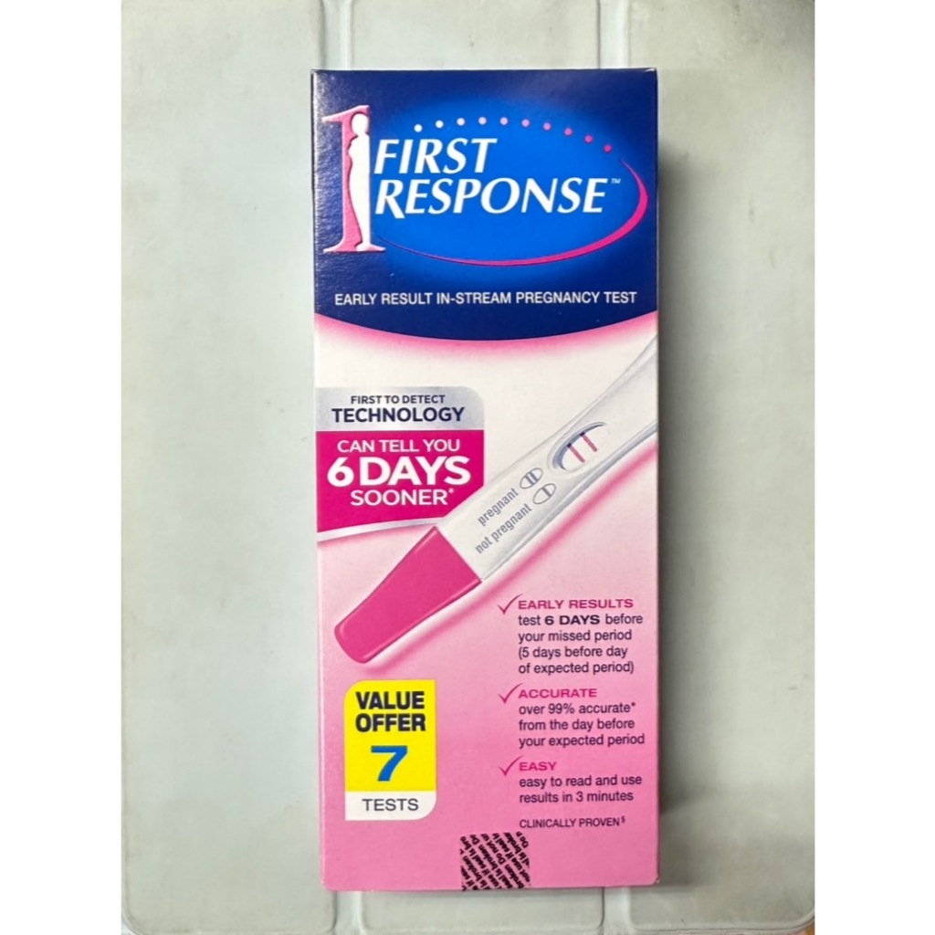 (ส่งด่วน/ส่งของทุกวัน)ที่ตรวจครรภ์ first response  กล่อง 7ชิ้น ตรวจครรภ์ได้ไวที่สุดในโลก