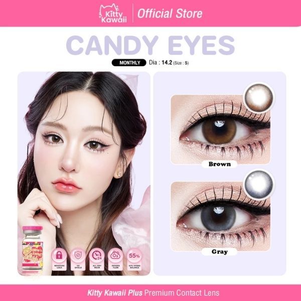 Kitty Kawaii Contact Lens : Candy Eyes - คอนแทคเลนส์คิตตี้ คาวาอิ พัส (VIAL)