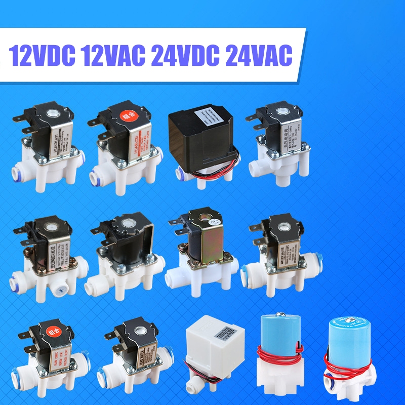 โซลินอยด์วาล์ว 2 หุน 12V , 24Vพลาสติก ใช้กับ เครื่องกรองน้ำ อุปกรณ์เครื่องกรองน้ำ เครื่องกรองน้ำดื่ม RO ตู้น้ำหยอดเหรียญ