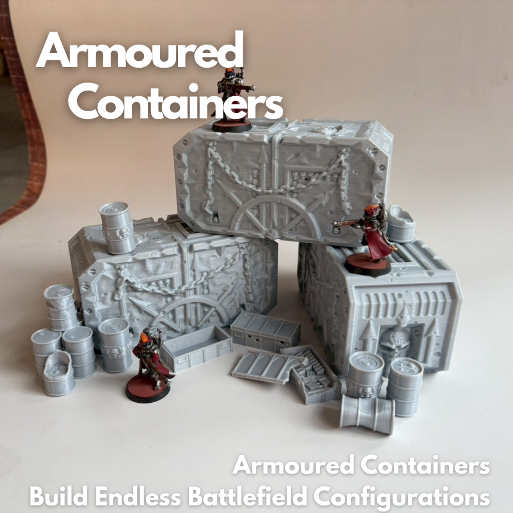 Armoured Containers - Terrain for Tabletop War Game wargame wargame