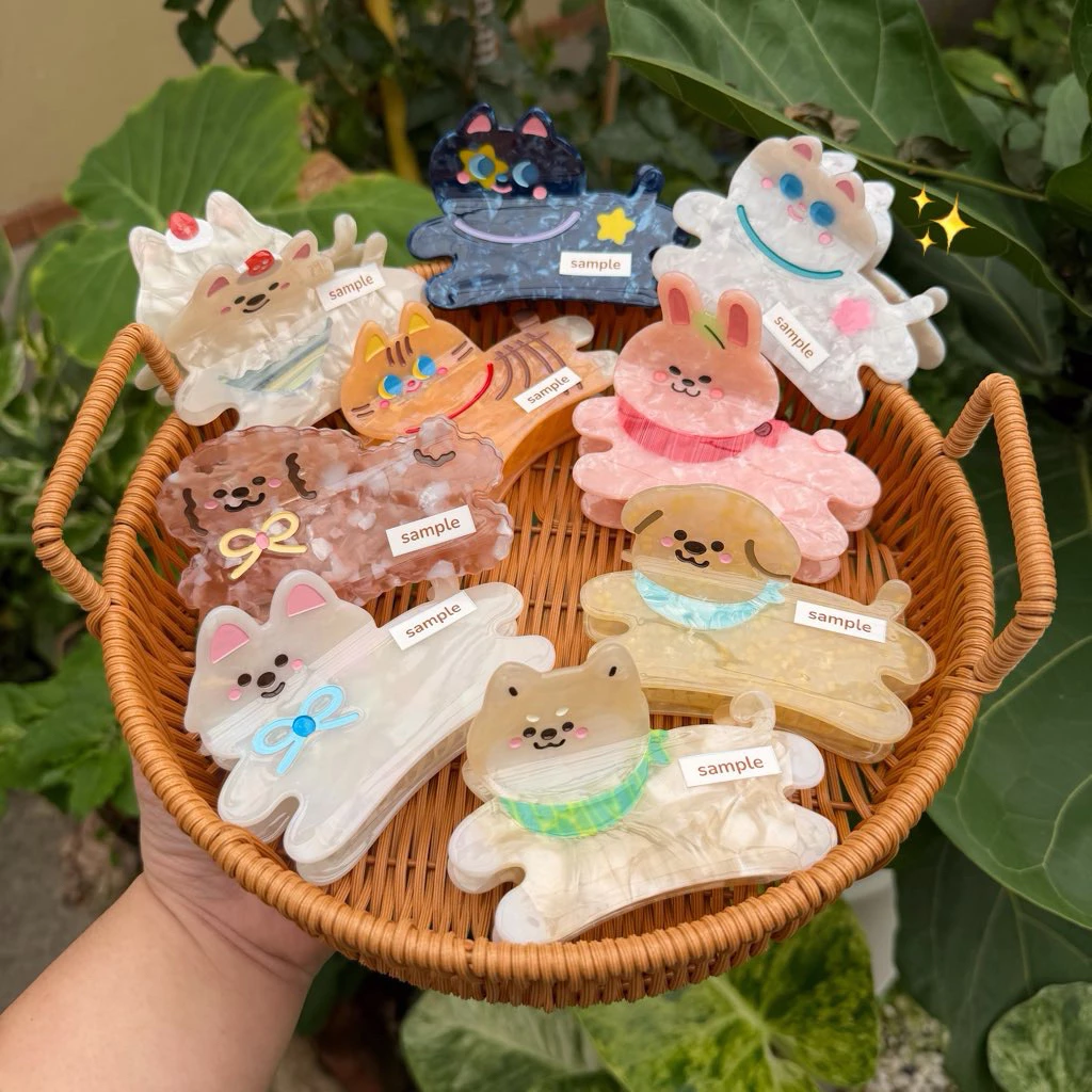 Claw Clip กิ๊บหนีบผม น้องหมา น้องแมว น้องกระต่าย🍮🌟🌸🐈 puddingnomm