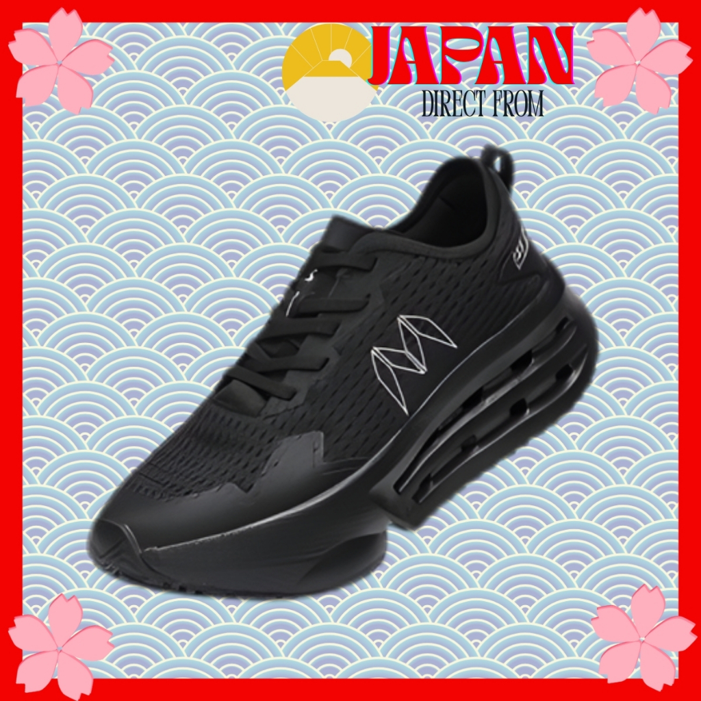 【Direct from Japan】MARUGO Running Shoes MNDMFD014-BK | Lightweight Breathable Cushion Sneakers
