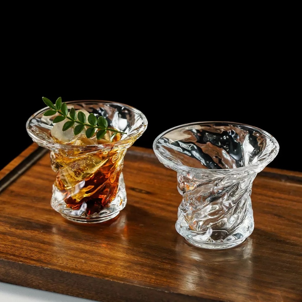 แก้วปากบาน  แก้วDirty Coffee 120ml แก้วน้ำดีไซน์เก๋ สไตล์มินิมอล