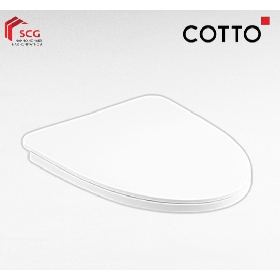 Cotto C91100 ฝารองนั่ง SOFT CLOSE (มีน็อต พร้อมอุปกรณ์ติดตั้ง)
