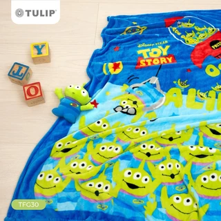 Tulip Fleece ผ้าห่มขนแกะเทียม TFG30 Little Green Man ดิสนีย์ Disney pixar Toy Story ผ้าห่มฟลีซ สัมผัสนุ่มพกพาสะดวก