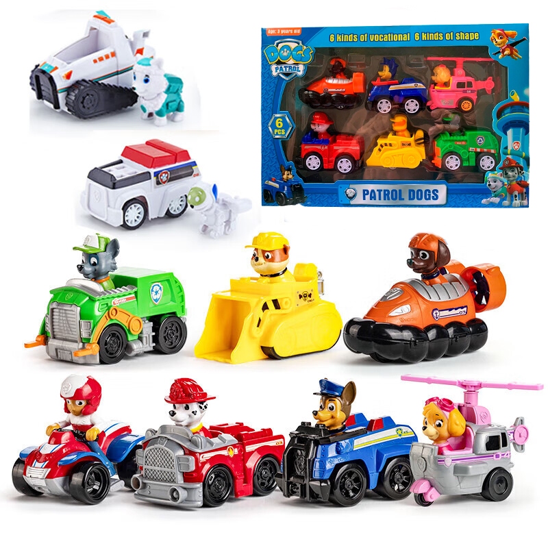 PAW Patrol Winding Car Toys 6/9 Type in 1 Box PAW PATROL เหมาะสำหรับเล่นและลงจากรถ