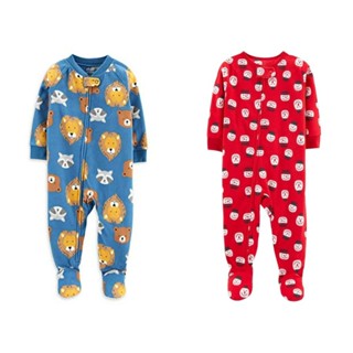 🐨ชุดหมีคลุมเท้า ชุดนอนเด็ก 📌ผ้าสำลีนุ่ม📌