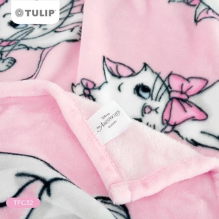 Tulip Fleece ผ้าห่มฟลีซ Disney Marie ลายแมวมารี สีชมพู TFG32 ลิขสิทธิ์แท้ ผ้าห่มขนแกะเทียม นุ่ม อุ่น น้ำหนักเบา